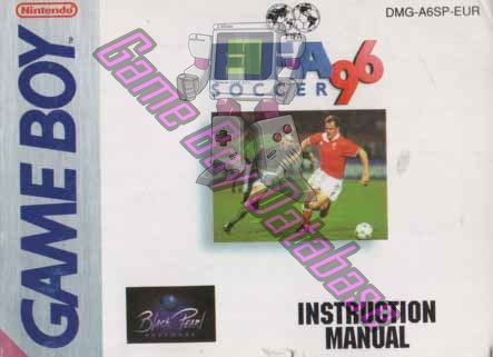 FIFA Soccer 96 EUR Front of the booklet