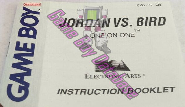 Jordan vs Bird One on One AUS Front of the booklet