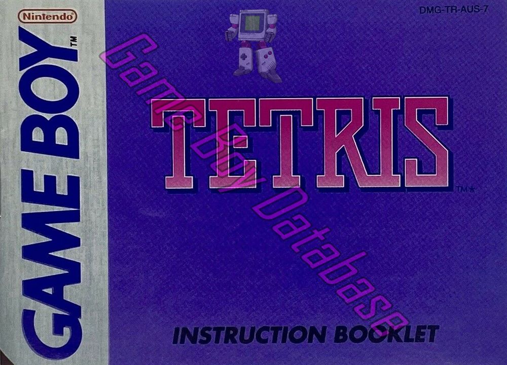 Tetris AUS-1 Front of the booklet