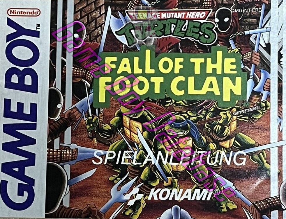 Teenage Mutant Hero Turtles Fall of the Foot Clan FRG Front of the booklet