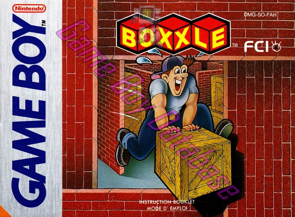 Boxxle FAH Front of the booklet