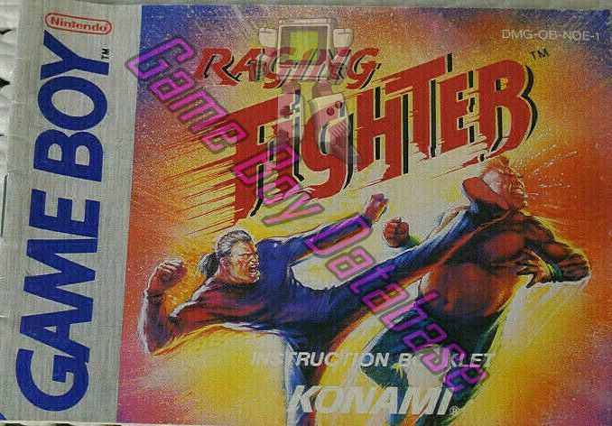 Raging Fighter NOE-1 Front of the booklet