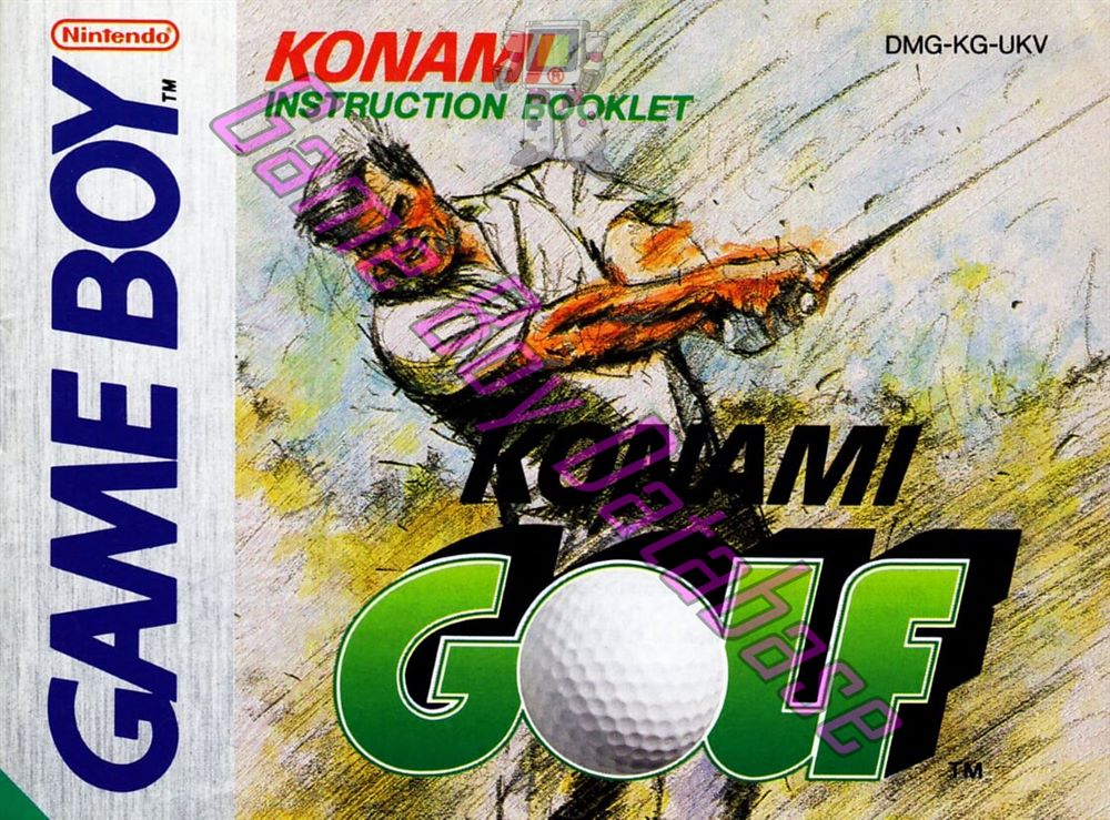 Konami Golf UKV Front of the booklet