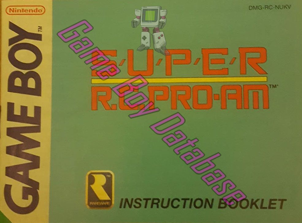 Super R.C. Pro-Am NUKV Front of the booklet