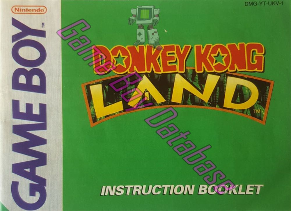 Donkey Kong Land NUKV-1 Front of the booklet