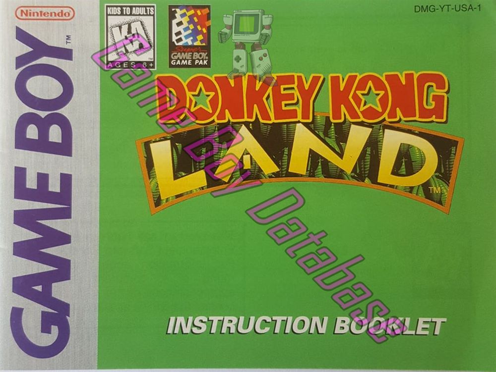 Donkey Kong Land USA Front of the booklet