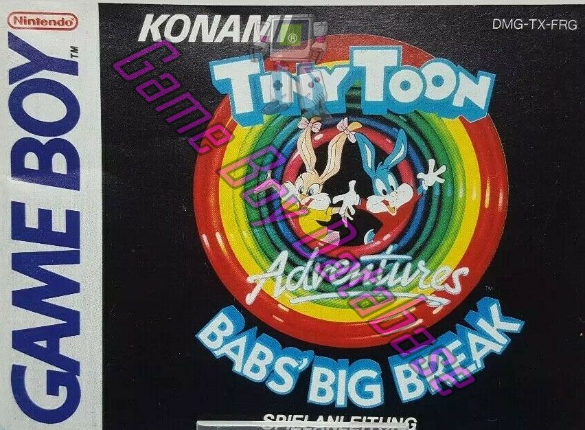 Tiny Toon Adventures Babs' Big Break FRG-1 Front of the booklet