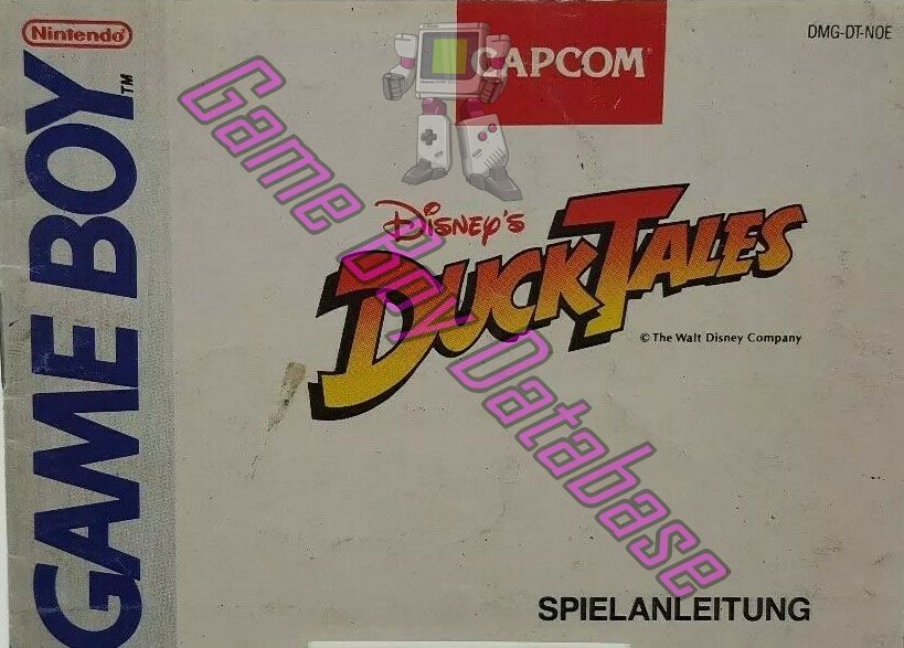 Duck Tales (Disney's) NOE Front of the booklet