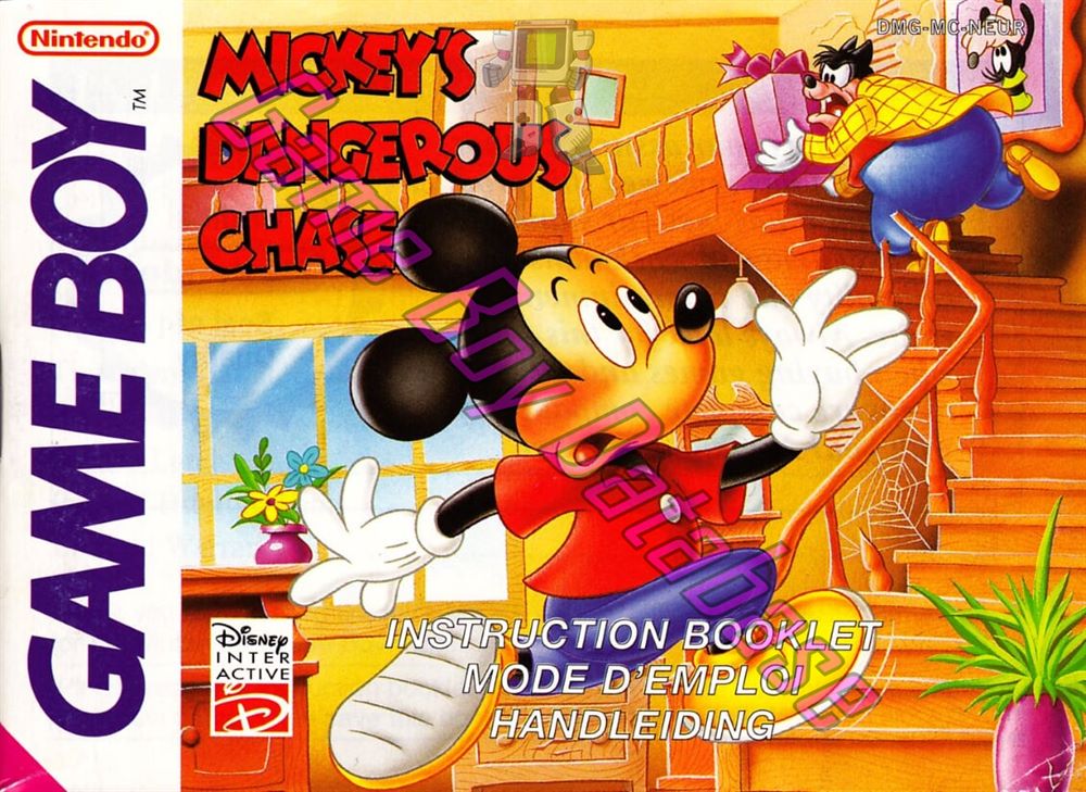 Mickey's Dangerous Chase NFAH Front of the booklet