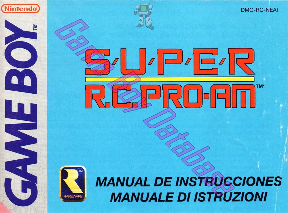 Super R.C. Pro-Am NEAI Front of the booklet