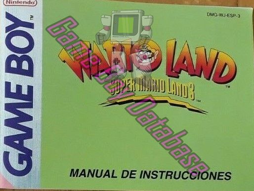 Wario Land: Super Mario Land 3 ESP-2 Front of the booklet