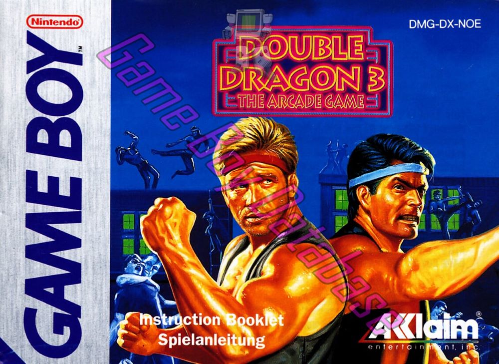 Double Dragon 3 the Arcade Game NOE Front of the booklet