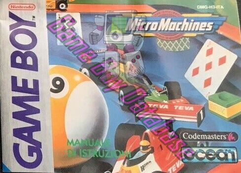 Micro Machines ITA Front of the booklet