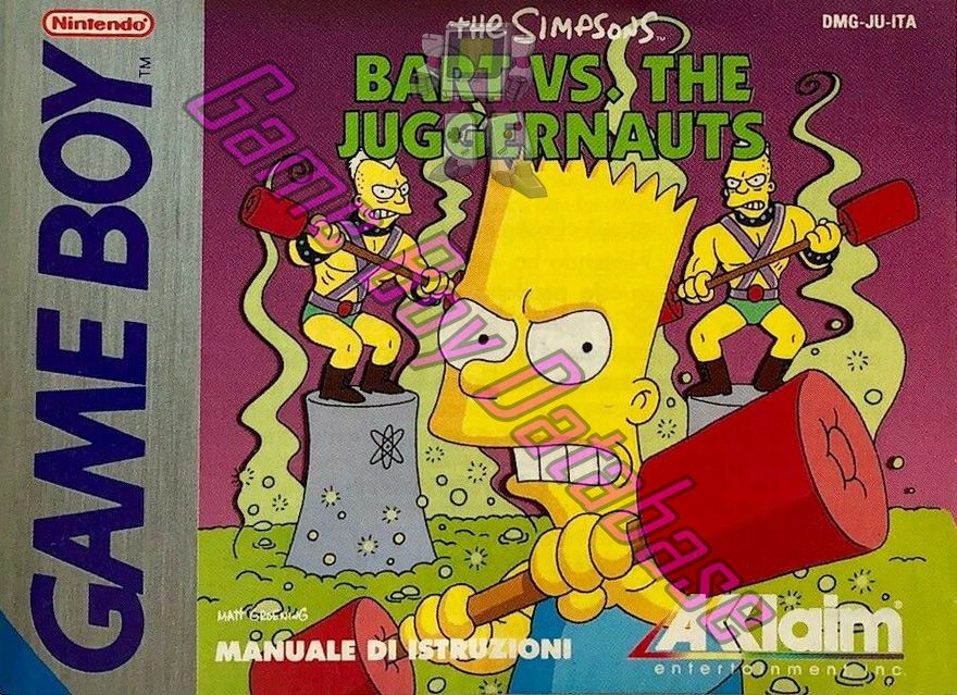 Simpsons Bart vs. the Juggernauts (the) ITA Front of the booklet