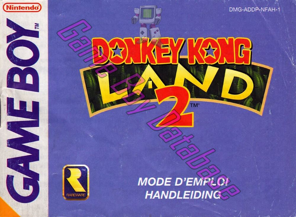 Donkey Kong Land 2 NFAH Front of the booklet