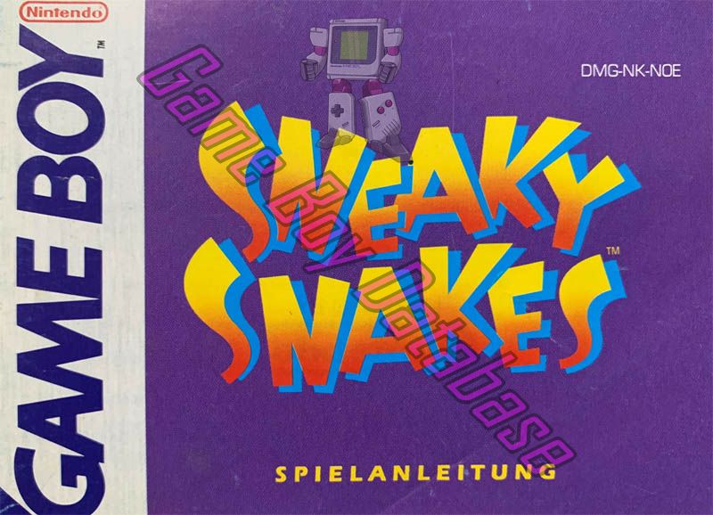 Sneaky Snakes NOE Front of the booklet