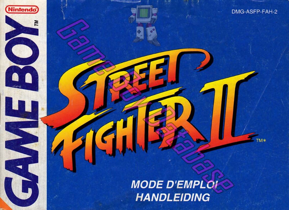 Street Fighter II NFAH Front of the booklet