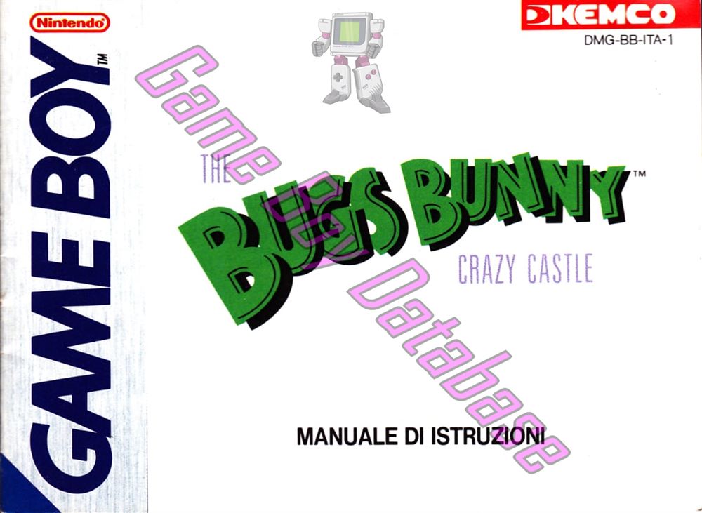 Bugs Bunny the Crazy Castle ITA-1 Front of the booklet