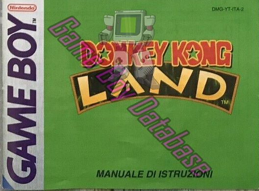 Donkey Kong Land ITA-3 Front of the booklet