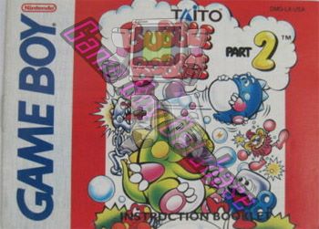 Bubble Bobble Part 2 USA Front of the booklet