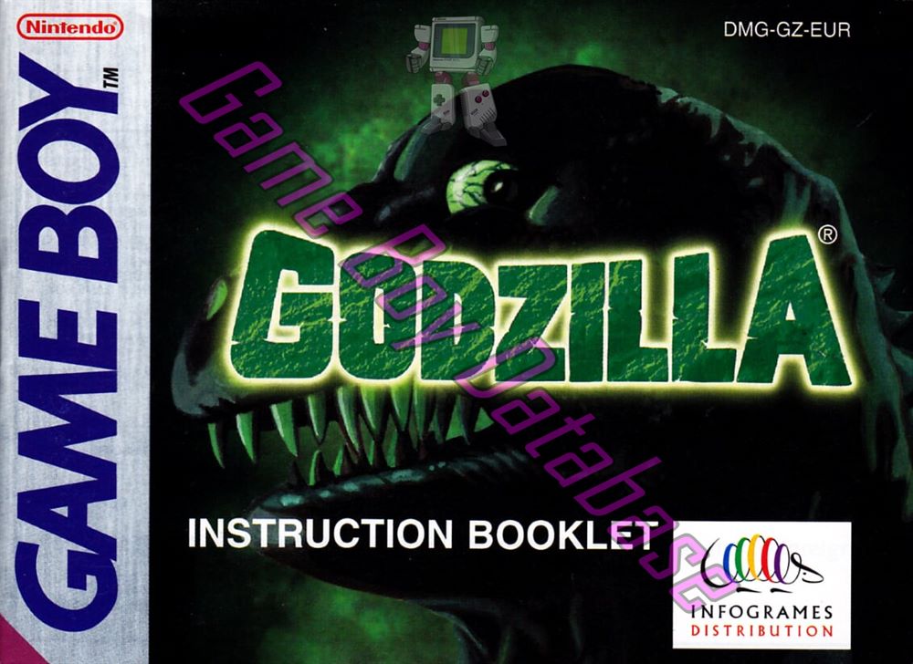 Godzilla EUR Front of the booklet