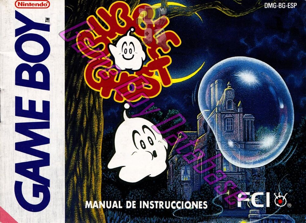 Bubble Ghost ESP Front of the booklet