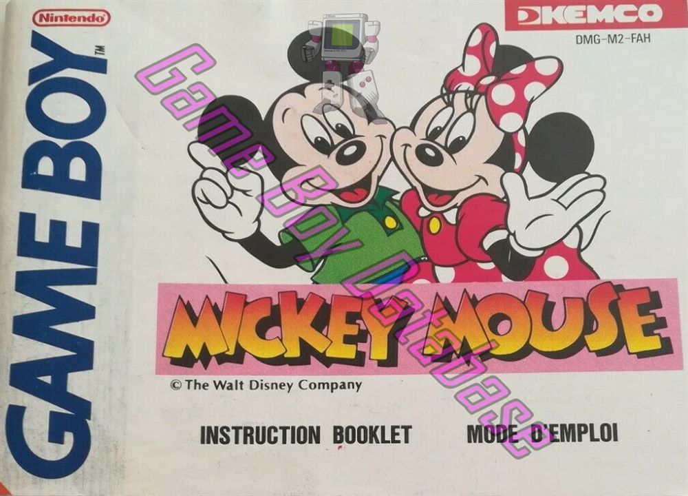 Mickey Mouse FAH Front of the booklet