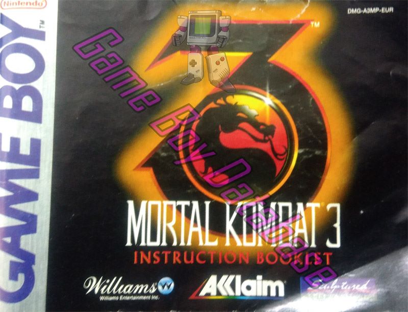 Mortal Kombat 3 EUR-1 Front of the booklet