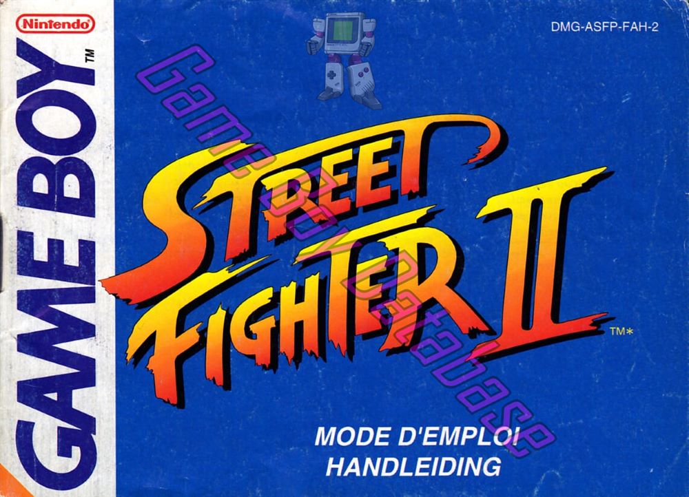 Street Fighter II FAH-2 Front of the booklet