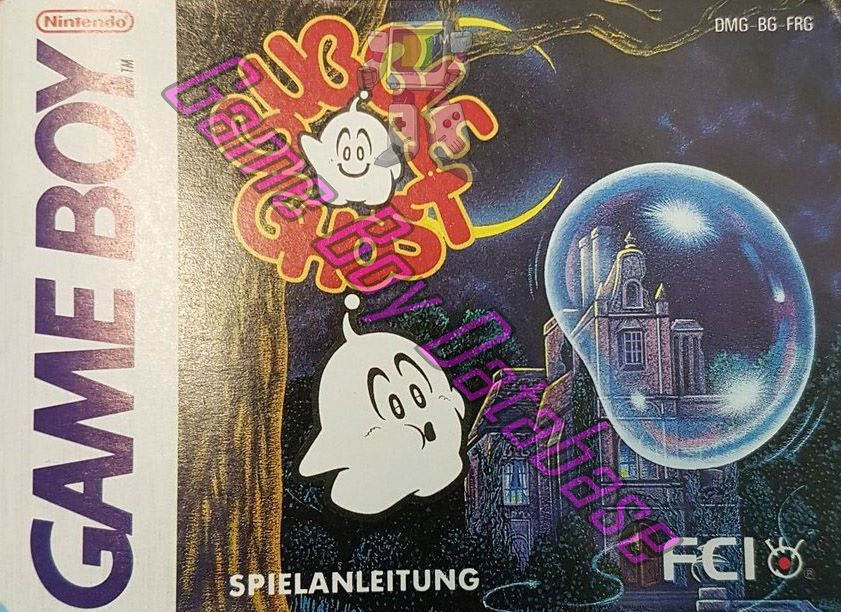 Bubble Ghost FRG Front of the booklet