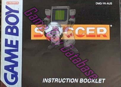 Soccer AUS Front of the booklet