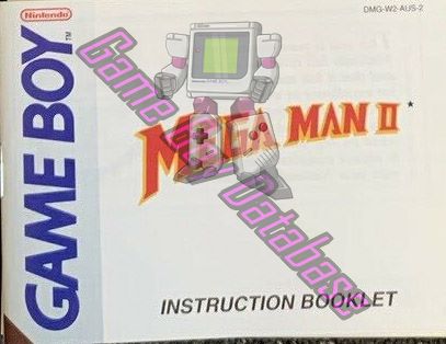 Mega Man II AUS-1 Front of the booklet