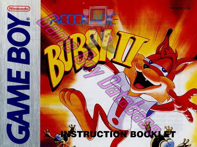 Bubsy 2 USA Front of the booklet