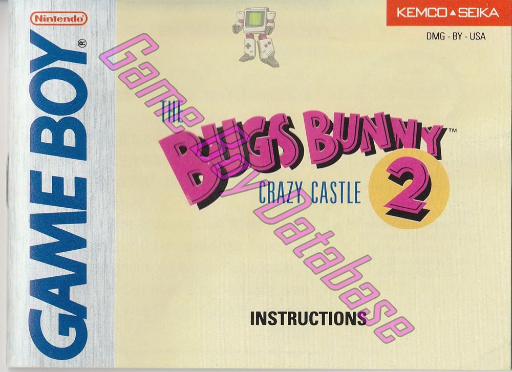 Bugs Bunny Crazy Castle 2 USA Front of the booklet