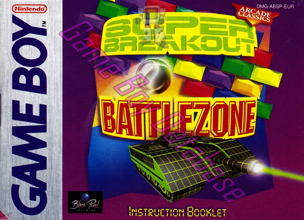 Super Break Out / Battle Zone EUR Front of the booklet