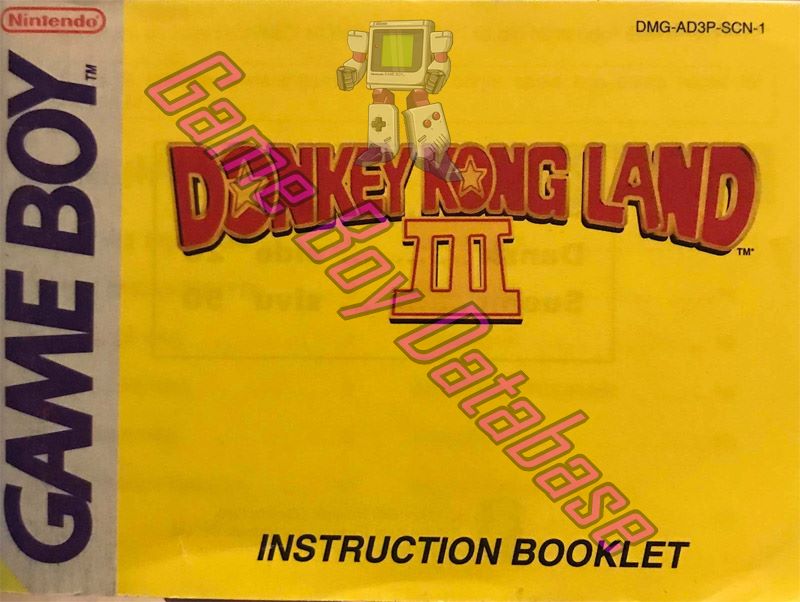 Donkey Kong Land III (Scandinavia) NUKV Front of the booklet