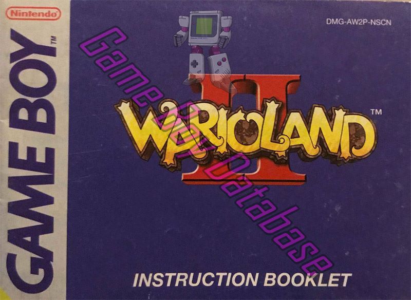 Wario Land II (Scandinavia) NUKV Front of the booklet