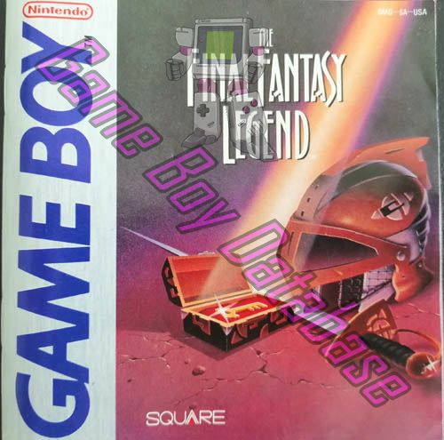 Final Fantasy Legend (the) USA Front of the booklet