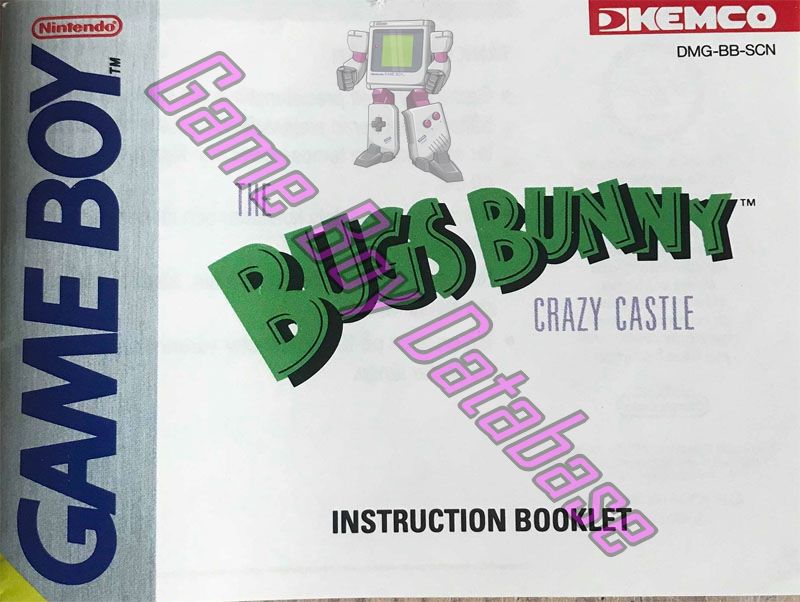 Bugs Bunny the Crazy Castle SCN Front of the booklet