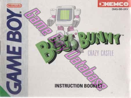 Bugs Bunny the Crazy Castle UKV Front of the booklet