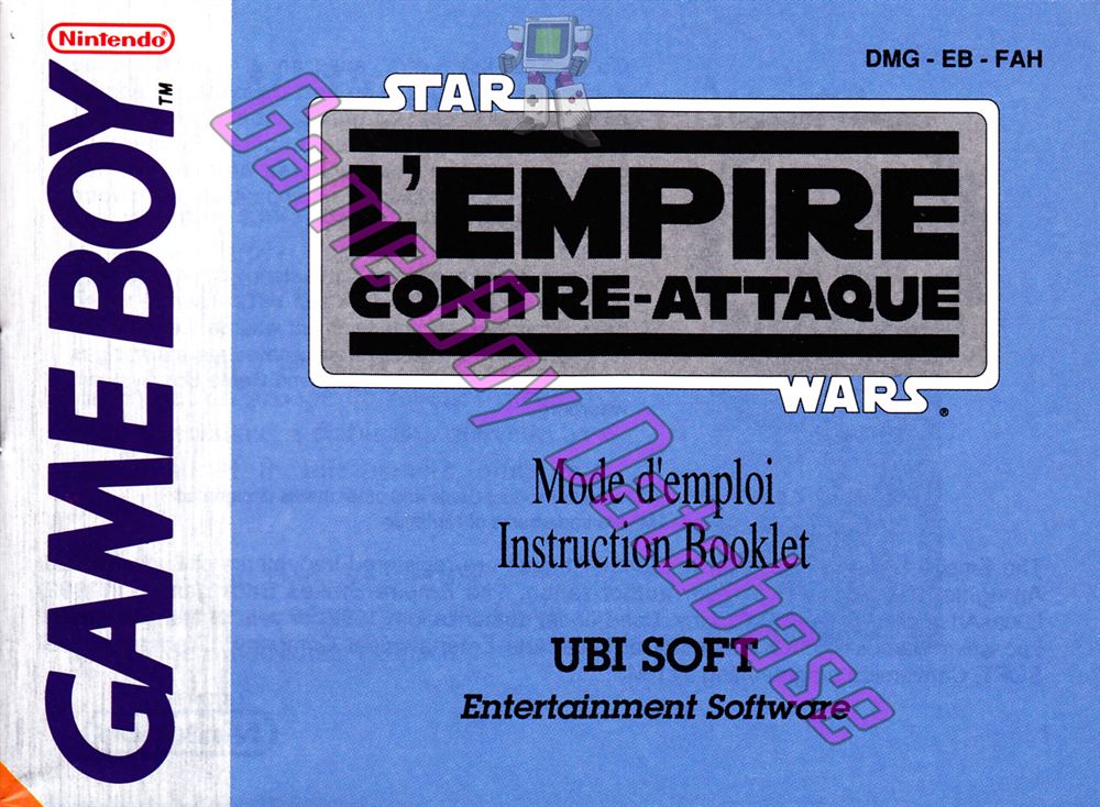 Star Wars l'Empire Contre-Attaque FAH-2 Front of the booklet