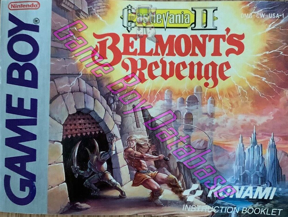 Castlevania II Belmont's Revenge USA-1 Front of the booklet