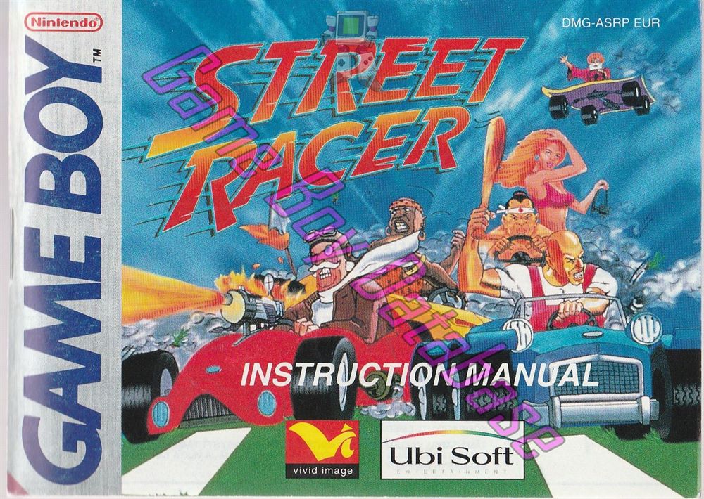 Street Racer EUR Front of the booklet