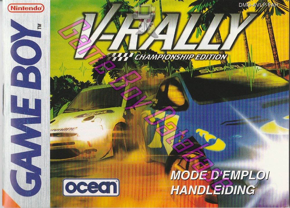 V-Rally Championship Edition FAH Front of the booklet