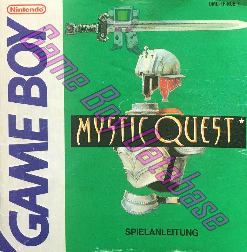 Mystic Quest NOE-1 Front of the booklet