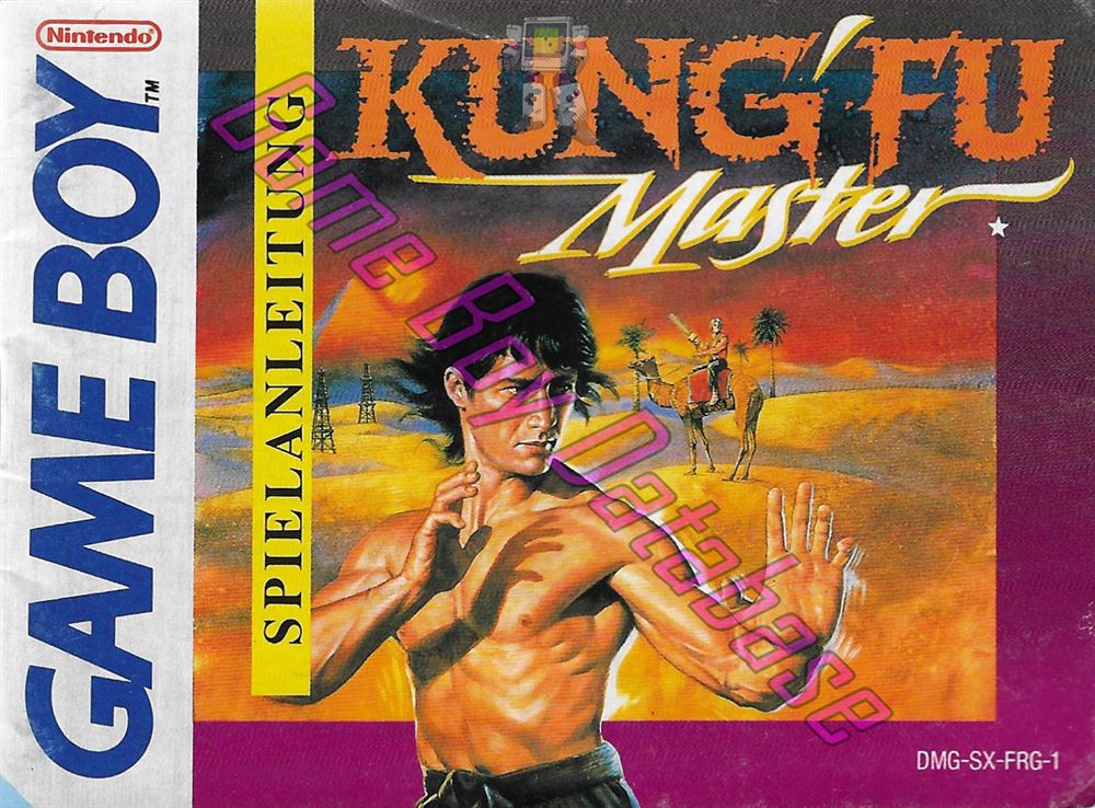 Kung-Fu Master FRG-1 Front of the booklet