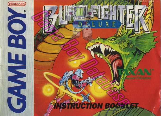 Burai Fighter Deluxe USA Front of the booklet