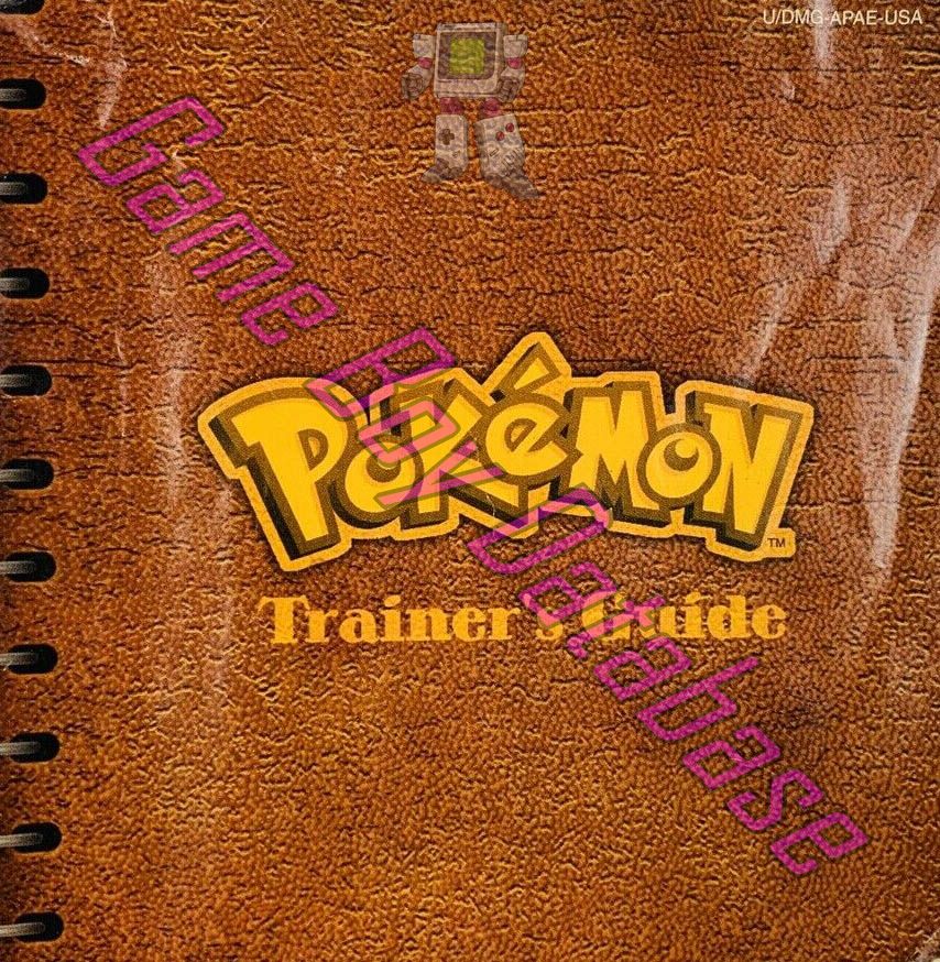 Pokemon : Blue Version USA Front of the booklet