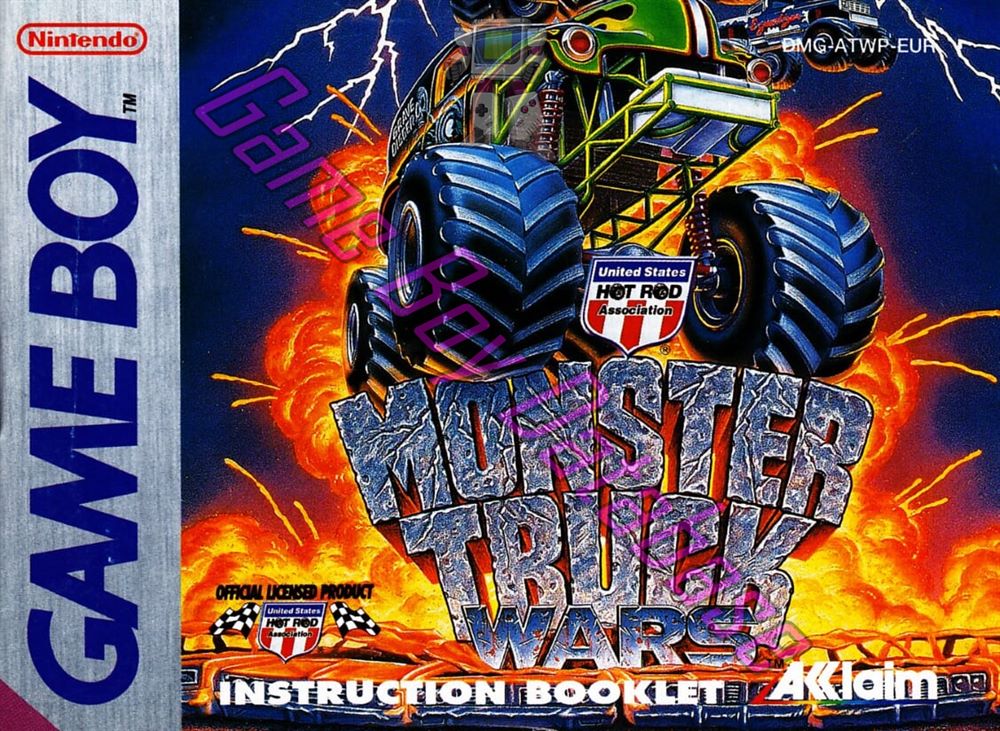 Monster Truck wars EUR-1 Front of the booklet