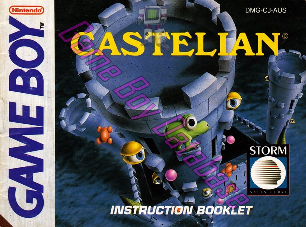 Castelian AUS Front of the booklet